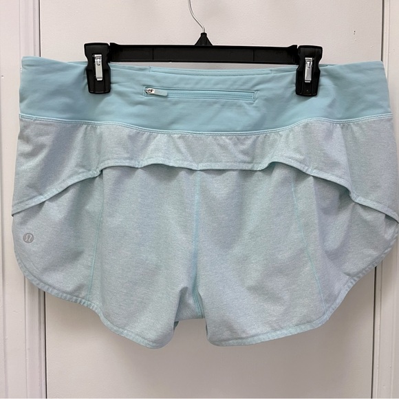 Lululemon Speed Up Short 2.5" Heather Lux Multi Icing Blue/Icing Blue - Picture 7 of 12